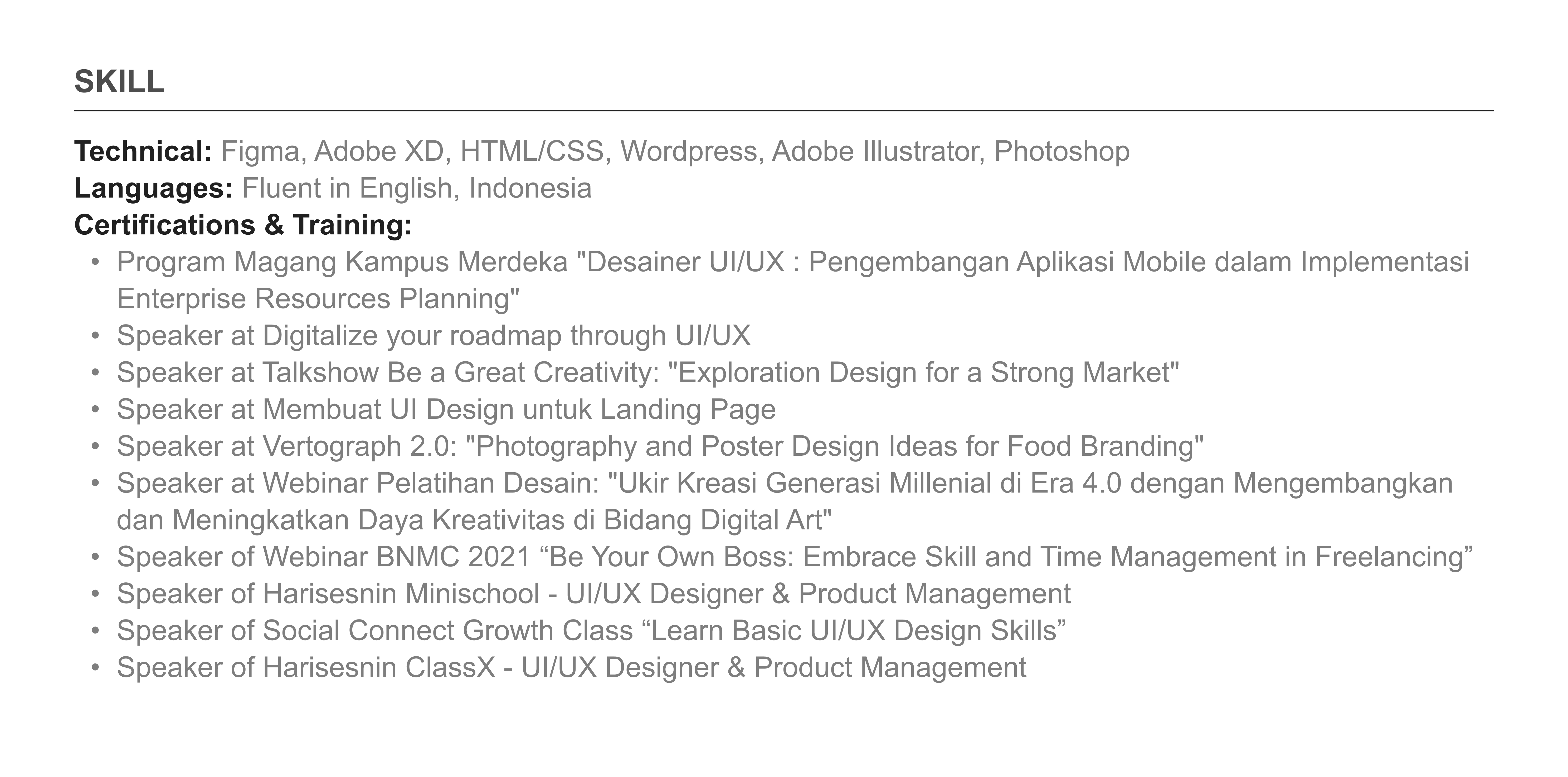 Technical Expertise Visualization